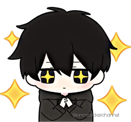 🤩 Стикер «ANIME BOY» для Telegram