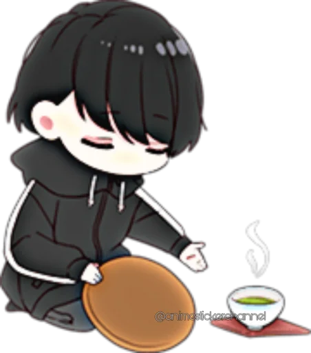 😌 Стикер «ANIME BOY» для Telegram