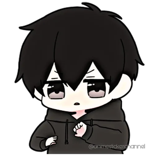 😰 Стикер «ANIME BOY» для Telegram