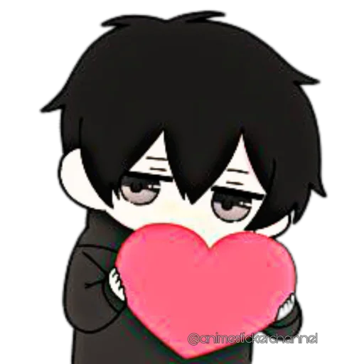 🥰 Стикер «ANIME BOY» для Telegram