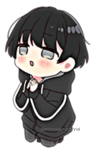 ☺️ Стикер «ANIME BOY» для Telegram