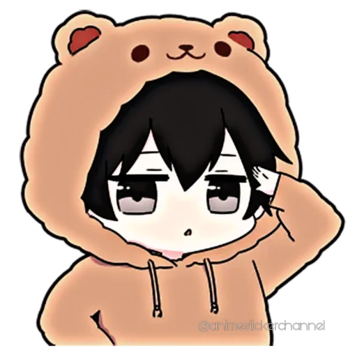 😁 Стикер «ANIME BOY» для Telegram