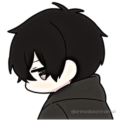 😒 Стикер «ANIME BOY» для Telegram