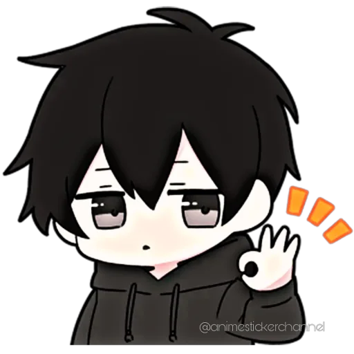 😁 Стикер «ANIME BOY» для Telegram
