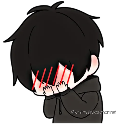 😳 Стикер «ANIME BOY» для Telegram