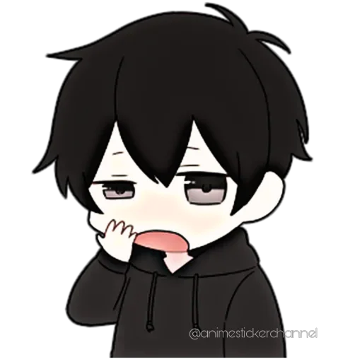 🥱 Стикер «ANIME BOY» для Telegram