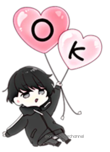 😁 Стикер «ANIME BOY» для Telegram