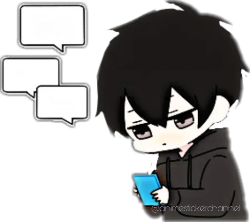 😊 Стикер «ANIME BOY» для Telegram