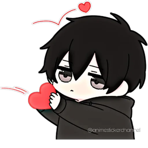 🥰 Стикер «ANIME BOY» для Telegram