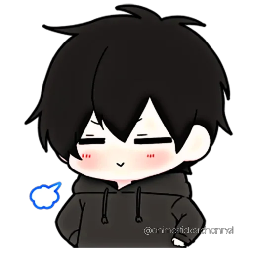 😌 Стикер «ANIME BOY» для Telegram