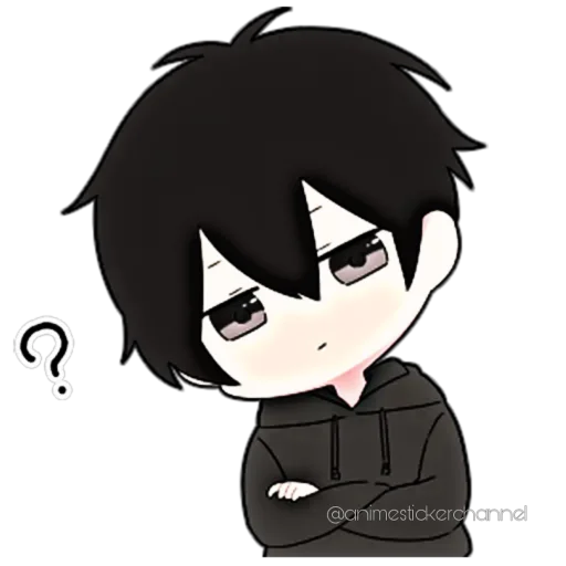 🤨 Стикер «ANIME BOY» для Telegram