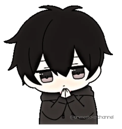 🥺 Стикер «ANIME BOY» для Telegram