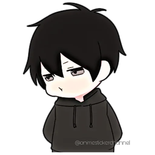 😕 Стикер «ANIME BOY» для Telegram