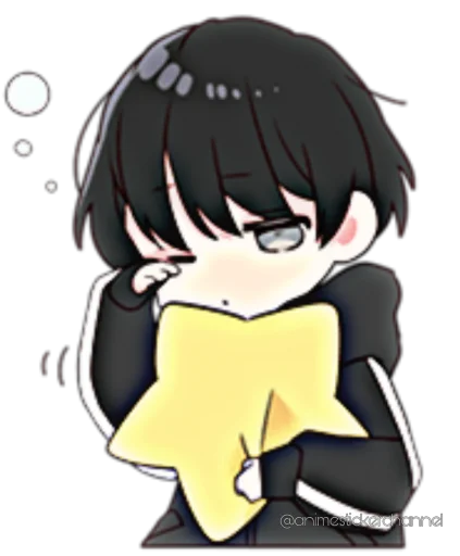 🥱 Стикер «ANIME BOY» для Telegram