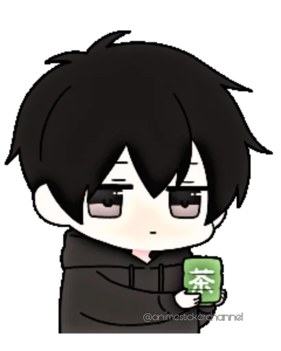 😶 Стикер «ANIME BOY» для Telegram