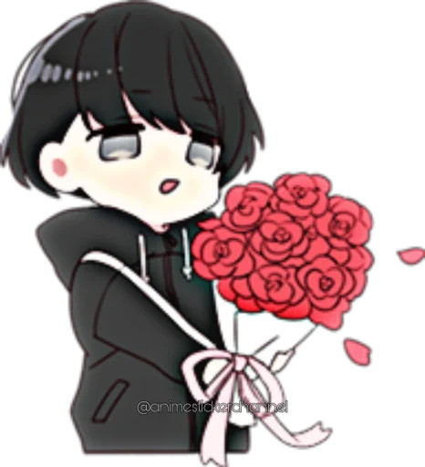 ☺️ Стикер «ANIME BOY» для Telegram