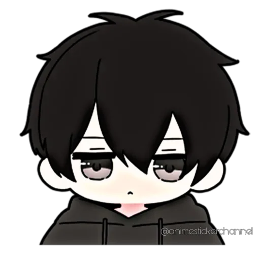 😠 Стикер «ANIME BOY» для Telegram