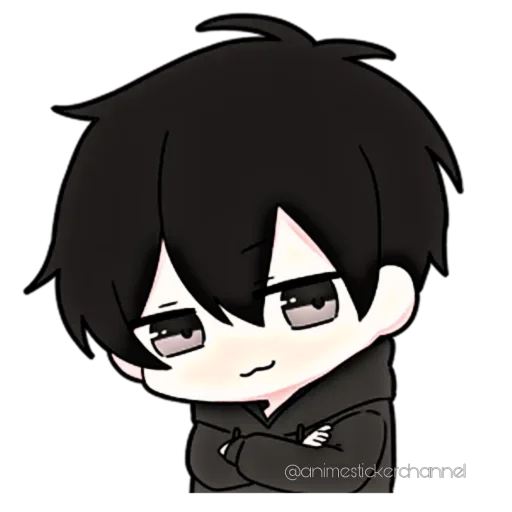 😏 Стикер «ANIME BOY» для Telegram
