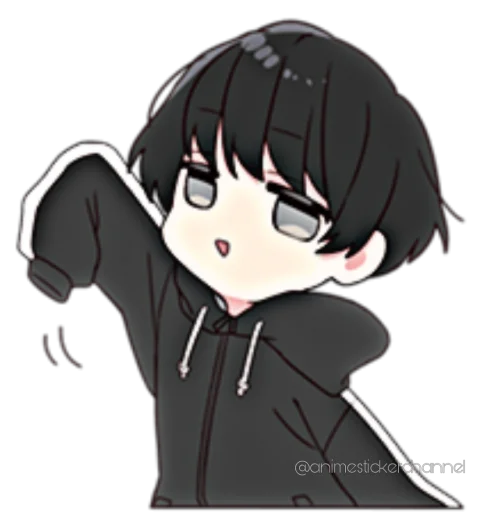 😁 Стикер «ANIME BOY» для Telegram