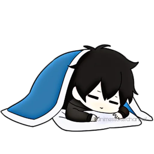 😴 Стикер «ANIME BOY» для Telegram