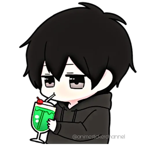 😋 Стикер «ANIME BOY» для Telegram