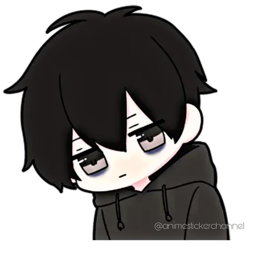 🙄 Стикер «ANIME BOY» для Telegram