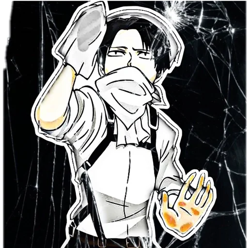 😷 Стикер «Anime express yourself» для Telegram