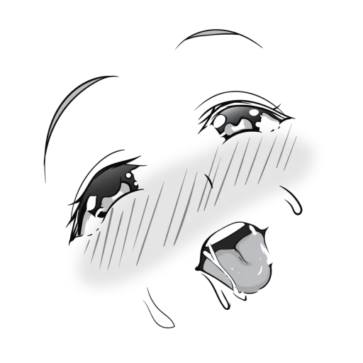 🥵 Стикер «Аниме лица» для Telegram