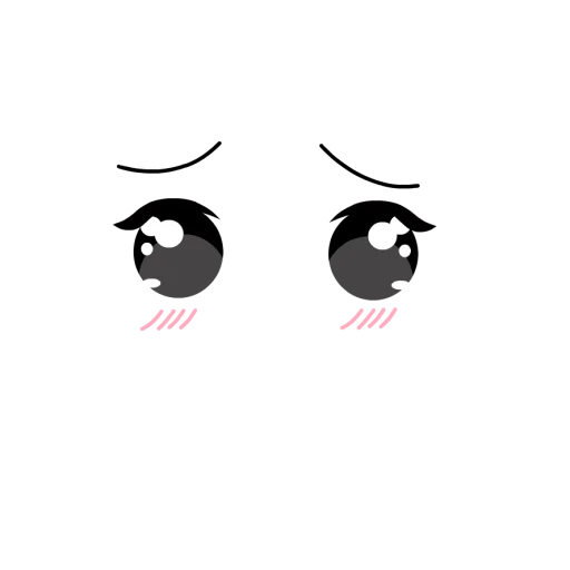 🥺 Стикер «Аниме лица» для Telegram