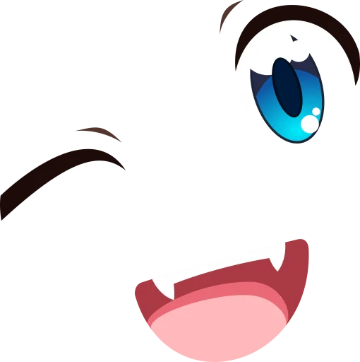 😉 Стикер «Аниме лица» для Telegram