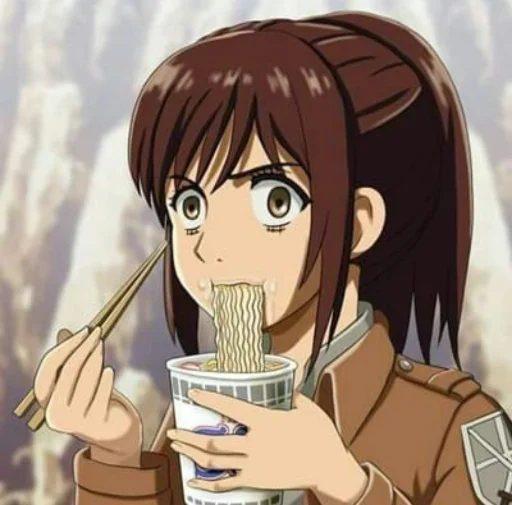 🍜 Стикер «Anime shit» для Telegram
