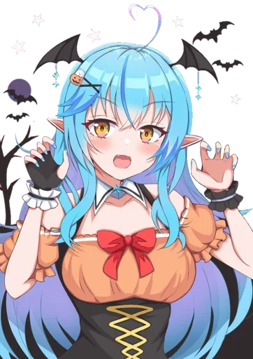 😈 Стикер «Anime Halloween» для Telegram