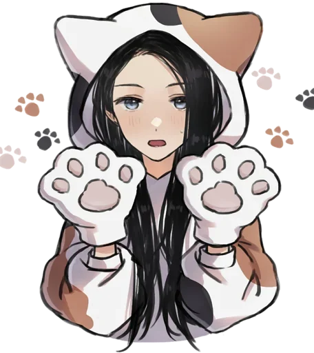 😸 Стикер «Anime pet» для Telegram