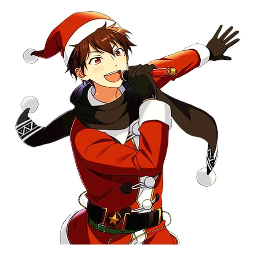 🎅 Стикер «Аниме Санта» для Telegram