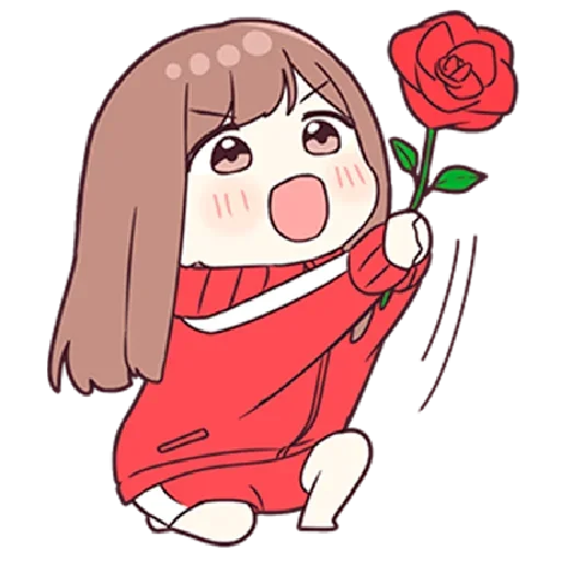 🌹 Стикер «Anime Small Girl» для Telegram