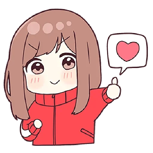 👍 Стикер «Anime Small Girl» для Telegram