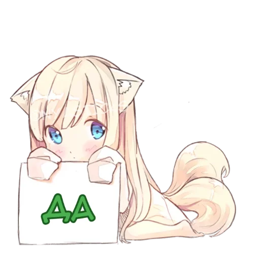👌 Стикер «Аниме тян» для Telegram