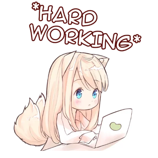 💻 Стикер «Аниме тян» для Telegram