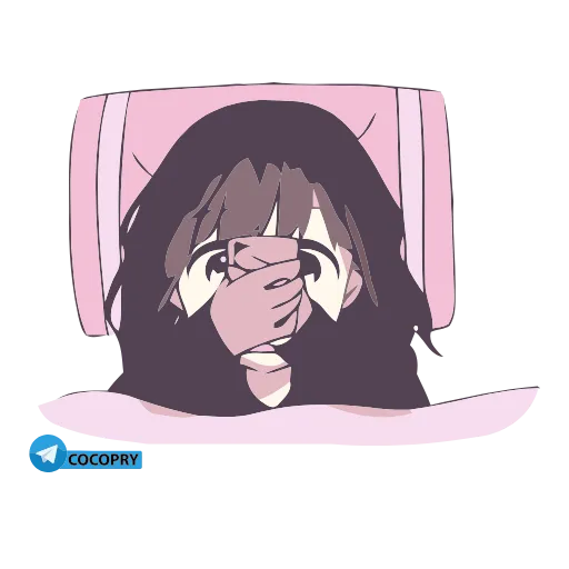 Стикерпак Anime Animated Girl для Telegram