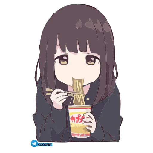 😇 Стикер «Anime Animated Girl» для Telegram