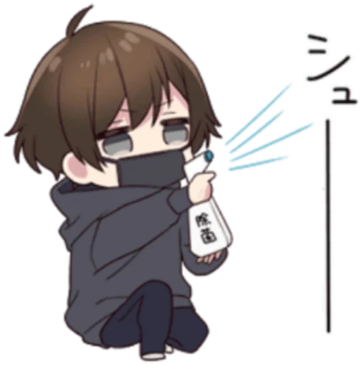 😷 Стикер «Menhera kun» для Telegram