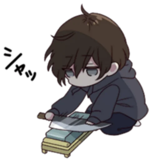 😡 Стикер «Menhera kun» для Telegram