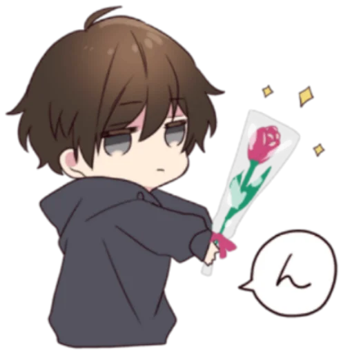 🌹 Стикер «Menhera kun» для Telegram
