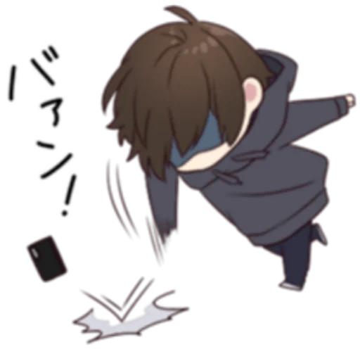 🤬 Стикер «Menhera kun» для Telegram