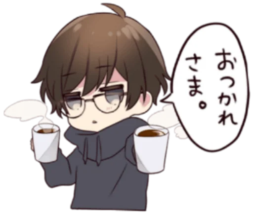 ☕️ Стикер «Menhera kun» для Telegram