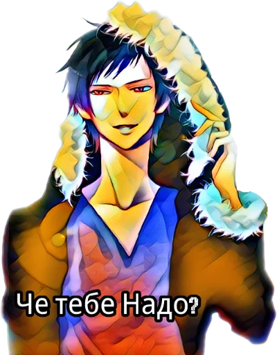 🤔 Стикер «Аниме и другие мультики» для Telegram