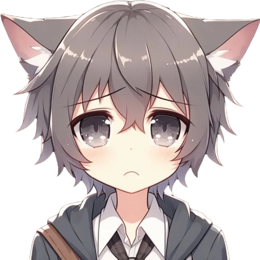 😔 Стикер «anime cats love» для Telegram