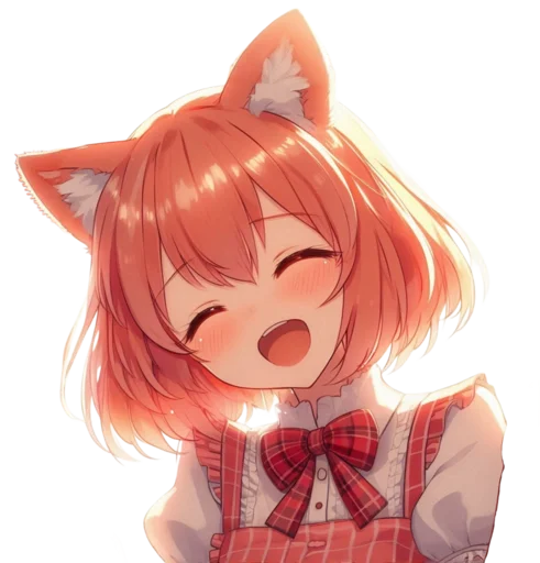 😂 Стикер «anime cats love» для Telegram