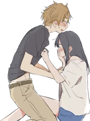 🙊 Стикер «animecouple» для Telegram