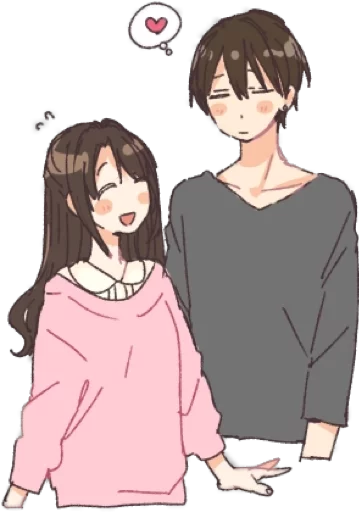 ❤ Стикер «animecouple» для Telegram
